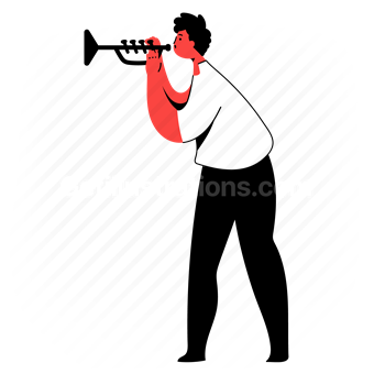 trumpet, jazz, instrument, musical, entertainment, hobby, activity